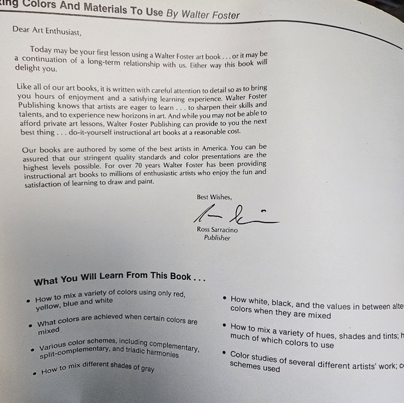 How to Draw and Paint Mixing Colors & Materials to Use Softcover Book #56 VTG - Picture 5 of 16